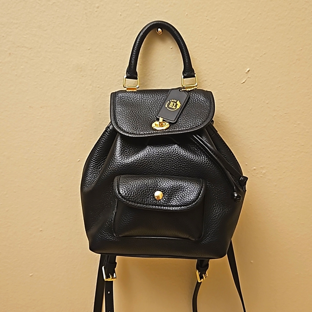 Bella Luer | Black Mini Backpack Bag